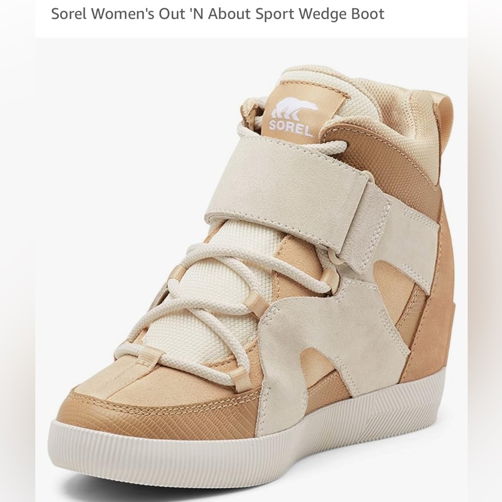 Sorel Out ‘n About Sport Wedge Boots, new without tags